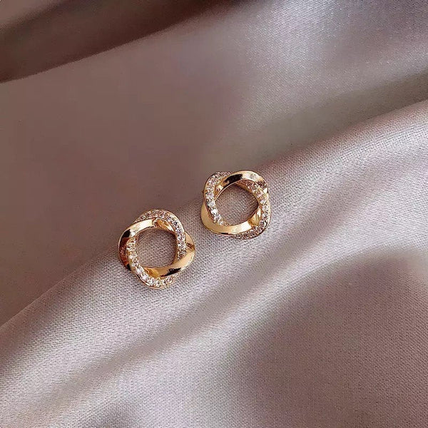 Infinity Circles Stud Earrings