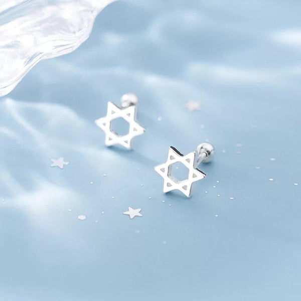 Star of David Stud Earrings