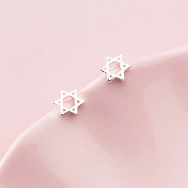 Star of David Stud Earrings