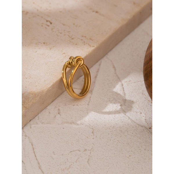 Irregular Nautical Knot Ring