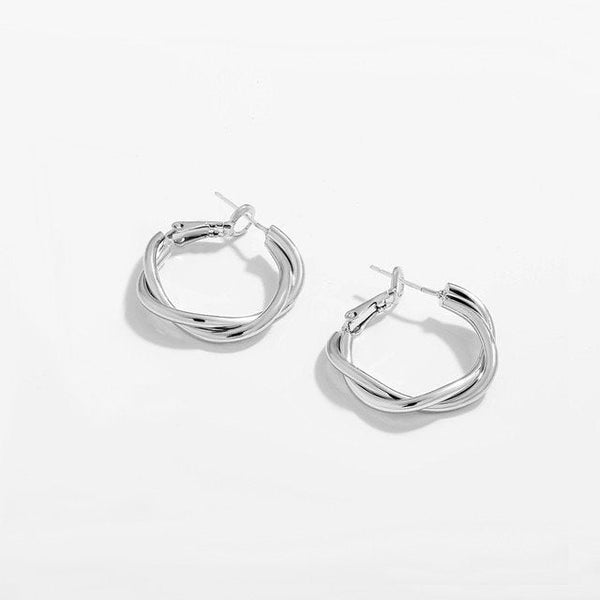 Twisted Hoop Earrings