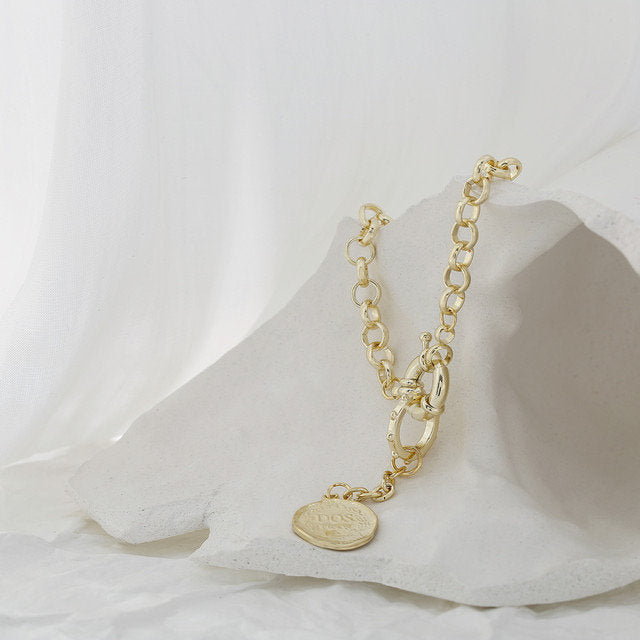 Sailors Coin Pendant Y Necklace