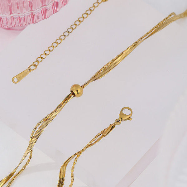 Dainty Bead Layered Necklace