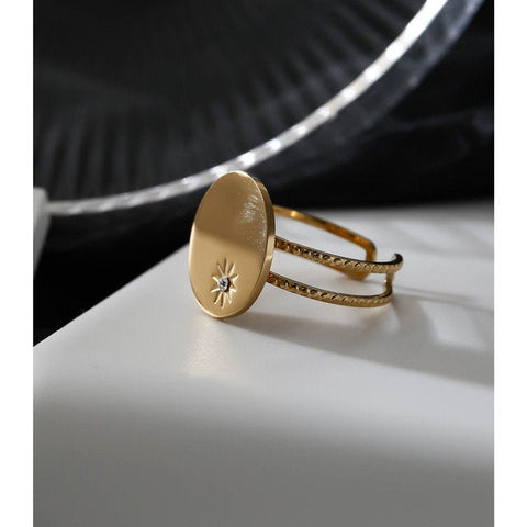 North Star Statement Disc Ring