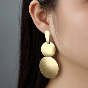 Statement Large Discs Earrings