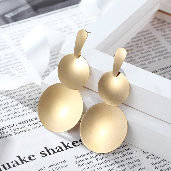 Statement Large Discs Earrings