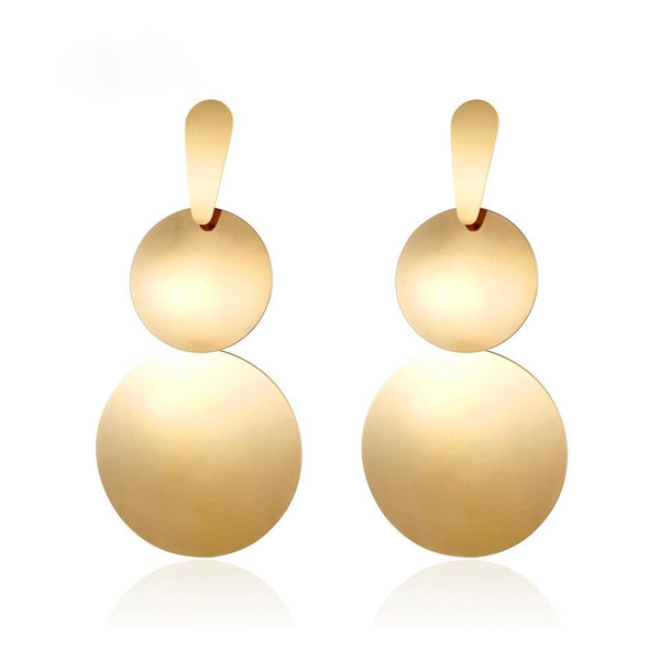 Statement Large Discs Earrings