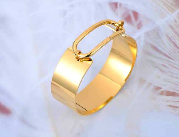 Vintage Buckle Bangle Bracelet