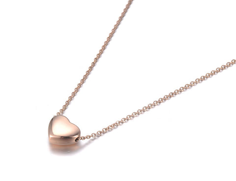 Simple Heart Pendant Necklace