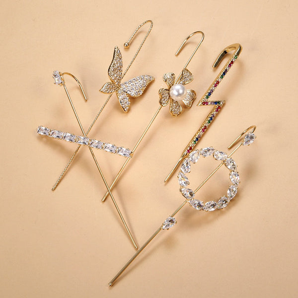 Crystal Ear Hooks