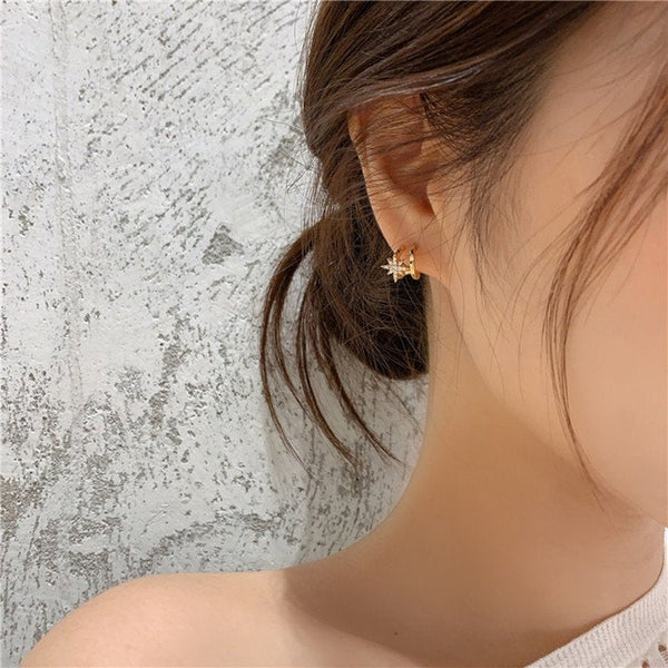 North Star Ear Huggie Earrings