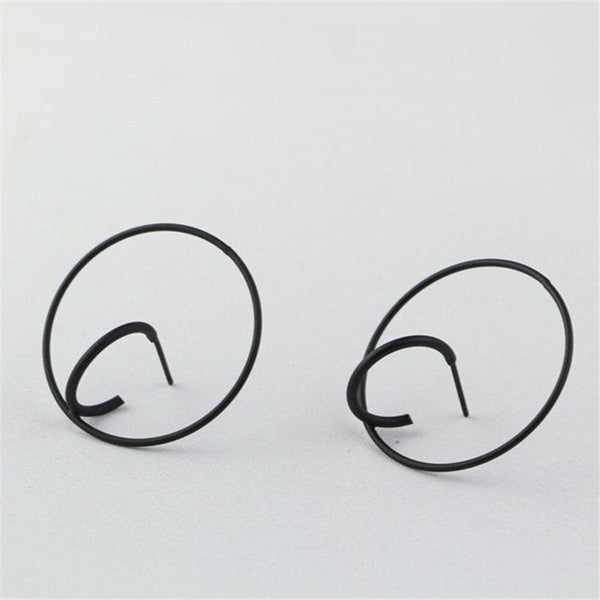 3D Geometric Hoop Earrings