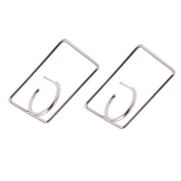 3D Geometric Hoop Earrings