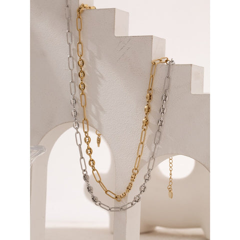 Delicate Paperclip Chain Necklace