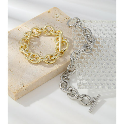 Chunky Toggle Clasp Link Bracelet