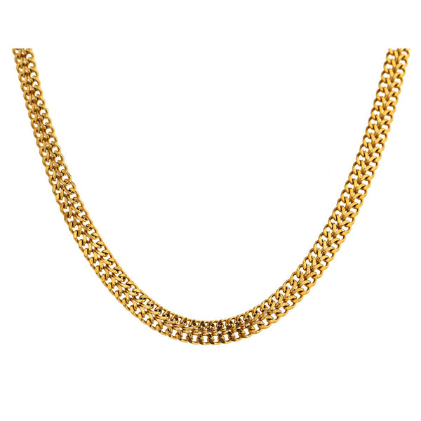 Flat Braided Snake Chain Necklace